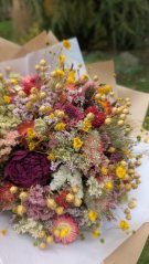 Kytice ze sušených květů menší