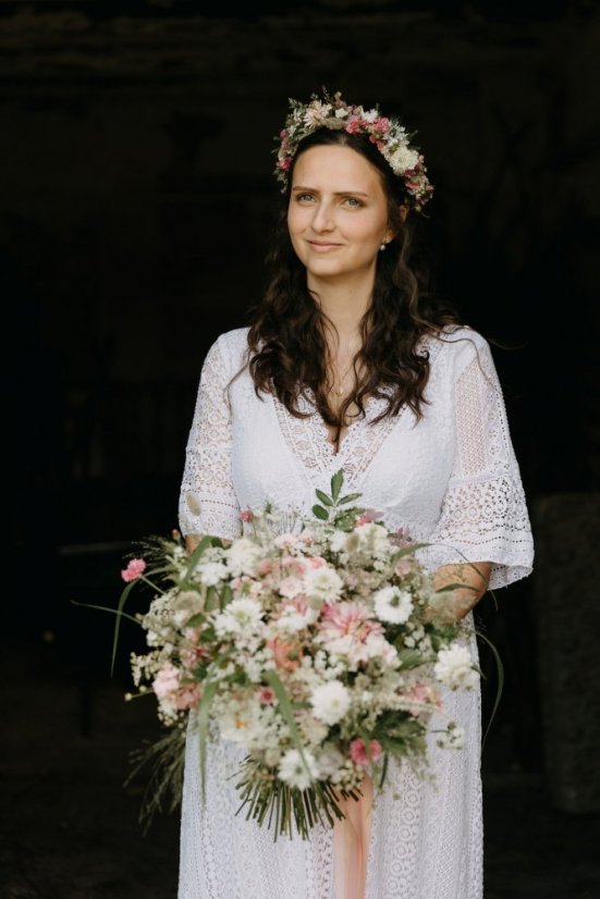 Květinový věneček/čelenka pro nevěstu