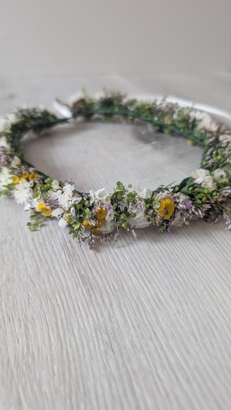 Květinový věneček/čelenka pro nevěstu